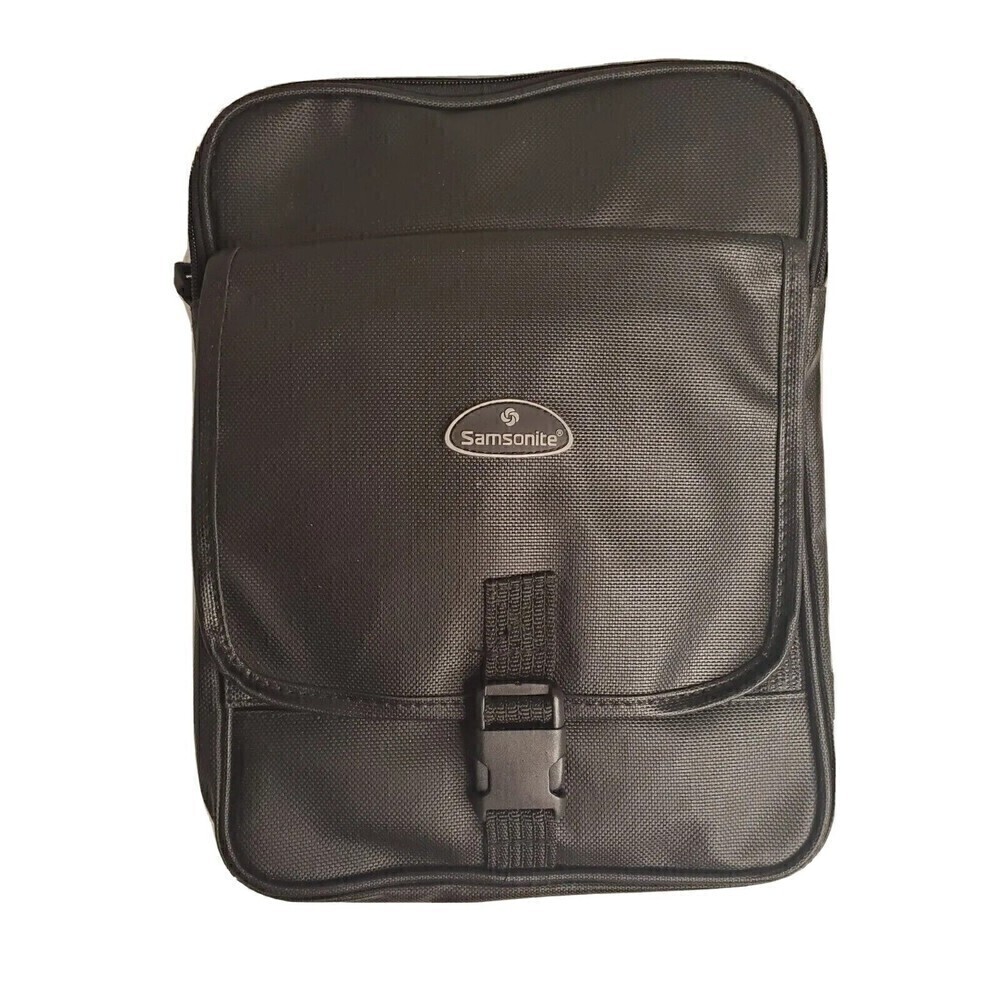 SAMSONITE Canvas Expandable Bag Arm Strap Unfolds To Suitcase Purse Travel Bag